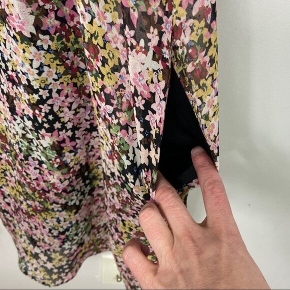 Slate‎ and Willow Floral Maternity Dress Off Shoulder Lace Shift Size XL Pink - Picture 10 of 12